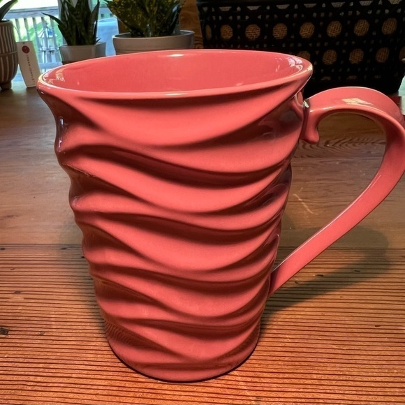 Temptations Other - temptation’s Wavelength Pink Mug 6” high, 3” width at the top of the mug.